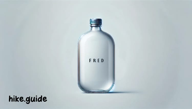 Flask shaped water bottle